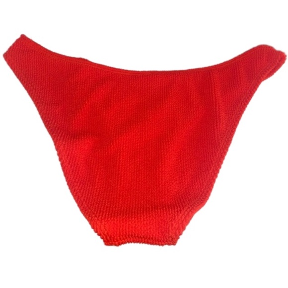 Good American Always Fits Ribbed Bikini Bottom in Poppy Red Size 3/4 (L/XL) - Picture 2 of 8